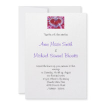 Tie Dye Heart Invitation