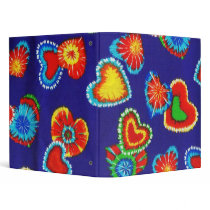 TIE DYE HEARTS binders by PerGis_NOSaints TIE DYE HEARTS binders