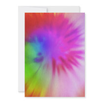 Tie Dye Invitations
