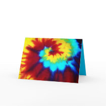 Tie Dye Look Greeting Card cards
