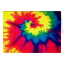 Tie Dye Look Greeting Card cards