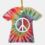 Tie Dye Peace Ornament