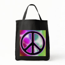 Tie Dye Peace Sign Designs Tote Bag