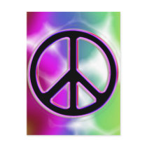 Tie Dye Peace Sign Designs postcards by MidnightDreamer Tie Dye Peace Sign Designs postcards
