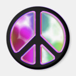 Tie Dye Peace Sign Designs Refrigerator Magnets