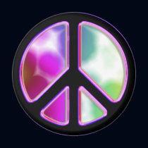 Tie Dye Peace Sign Designs magnets