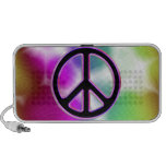 Tie Dye Peace Sign Doodle Speaker