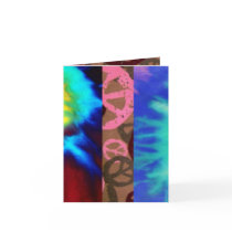 Tie Dye/Peace Signs Mix Invite! cards