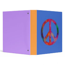 Tie Dye Peace Symbol binders by original_designs Tie Dye Peace Symbol binders