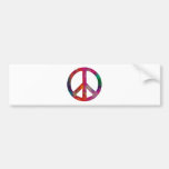 Tie Dye Peace Symbol Bumper Stickers