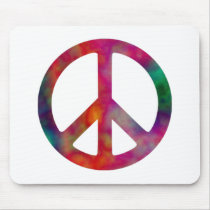Tie Dye Peace Symbol Mouse Mats