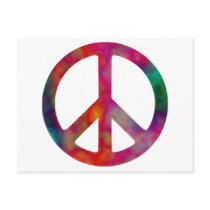 Tie Dye Peace Symbol postcards by original_designs Tie Dye Peace Symbol postcards