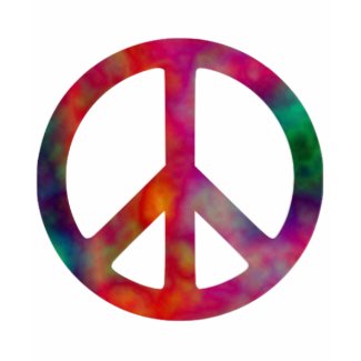 Tie Dye Peace Symbol shirt