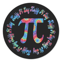 Tie Dye Pi Day Tees and Gifts stickers by naturetees Tie Dye Pi Day Tees and Gifts stickers