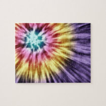 Tie Dye Purple Jigsaw Puzzle