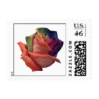 Tie Dye Rose stamp