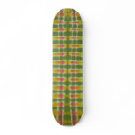 Tie Dye Skateboard - Green Stripe