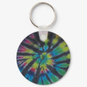 Tie Dye Swirl Keychain