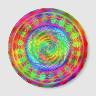 Tie Dye Target magnet