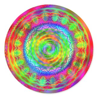 Tie Dye Target sticker