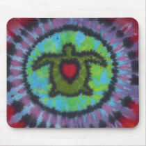 Tie Dye Turtle Mousepads