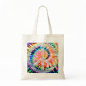 Tie Dyed Peace Sign Bag