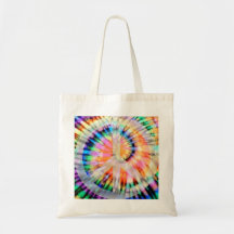 Tie Dyed Peace Sign Bag