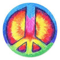 Tie~Dyed Peace stickers by Lil_Pollywog Tie~Dyed Peace stickers