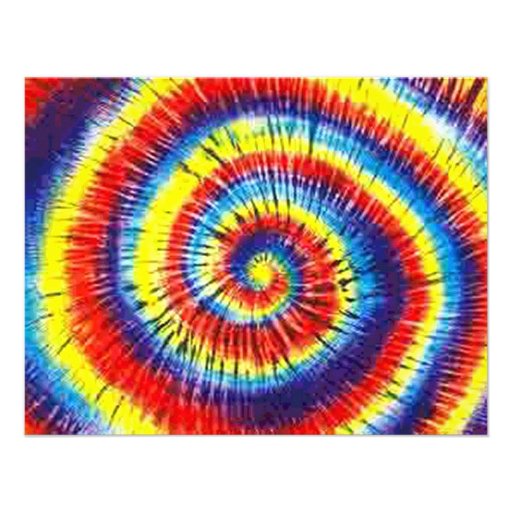 Tie-Dyed Personalized Invitation