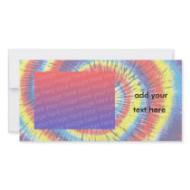 Tie-Dyed Custom Photo Card
