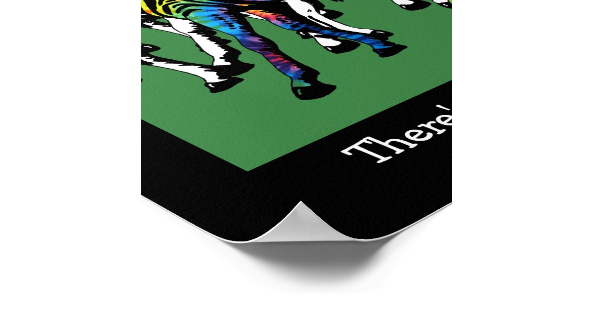 TieDyed Zebra Poster Zazzle