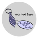 Tie Father of the Bride Gifts Stickers