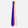 Tie. Multi-Coloured irregular stripes.