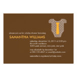 Tie Outfit Boy Baby Shower Invitations