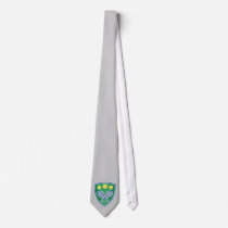 Tie with tennis design