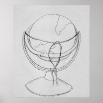 Tied Globe Poster