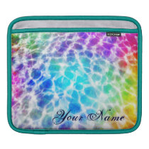 Tiedye Hippie Wavy Rainbow Effect Personalized Sleeves For iPads  at Zazzle