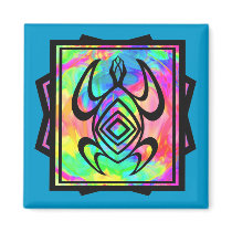 Tiedye Turtle Symmetry Magnets