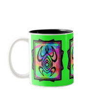 Tiedye Turtle Symmetry Mugs