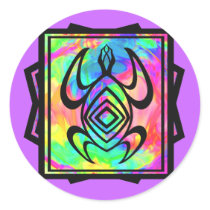 Tiedye Turtle Symmetry Stickers