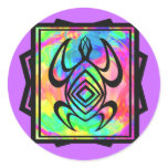 Tiedye Turtle Symmetry Stickers