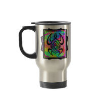 Tiedye Turtle Symmetry Travel Mugs