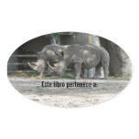 Tiempo de alimentación de los Rhinos stickers