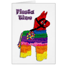 Tiempo de la fiesta del Pinata del caballo Tarjetón