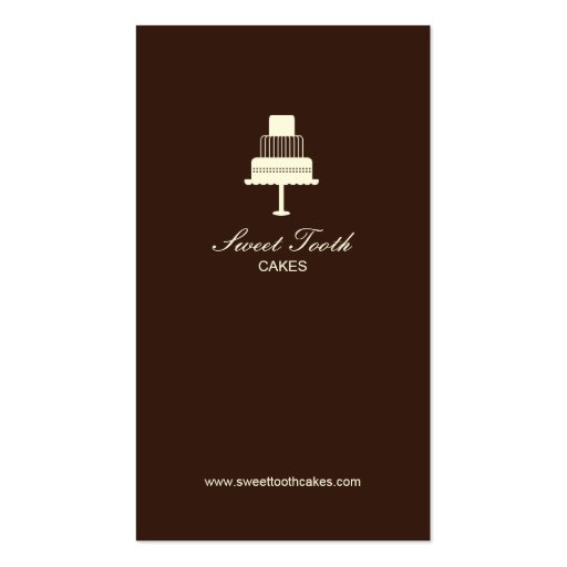 Tiered Cake Business Card (back side)