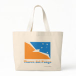Tierra del Fuego flag with name Canvas Bag