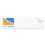 Tierra del Fuego flag with name Bumper Sticker