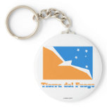Tierra del Fuego flag with name Key Chain