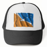 Tierra del Fuego waving flag Hats