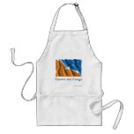 Tierra del Fuego waving flag with name aprons